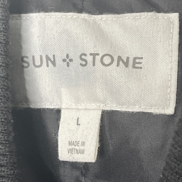 Sun+Stone Geometric Aztec Tribal Bomber Jacket Wool Blend Size Large - Picture 4 of 11